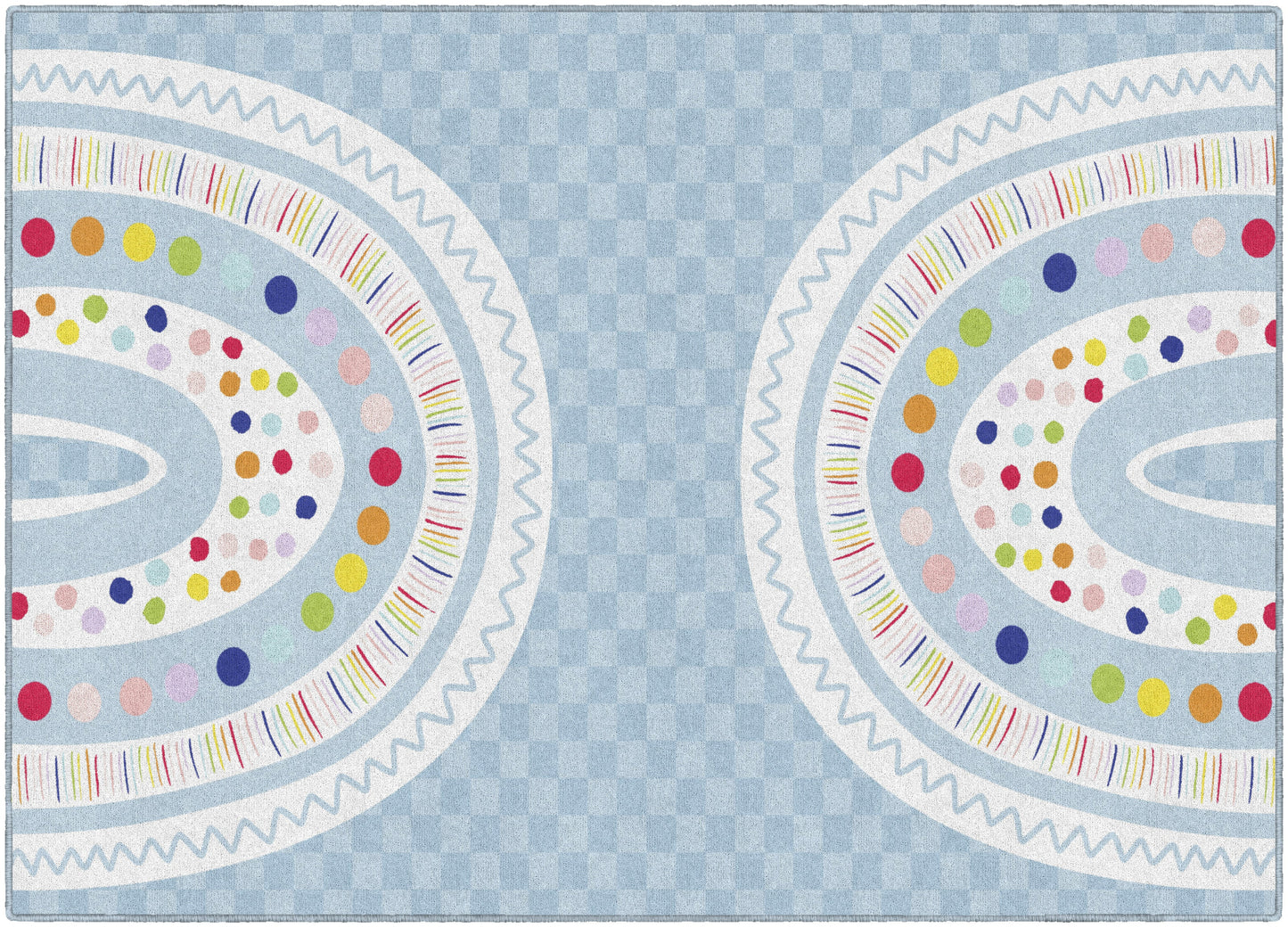 Double Boho Rainbow Rug
