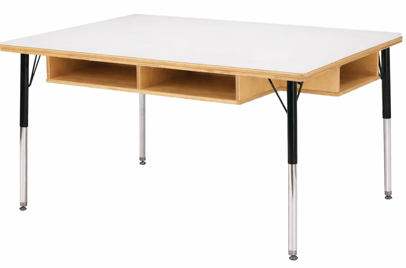 Jonti-Craft Table with Storage - 24" - 31" Ht - without Paper-Trays