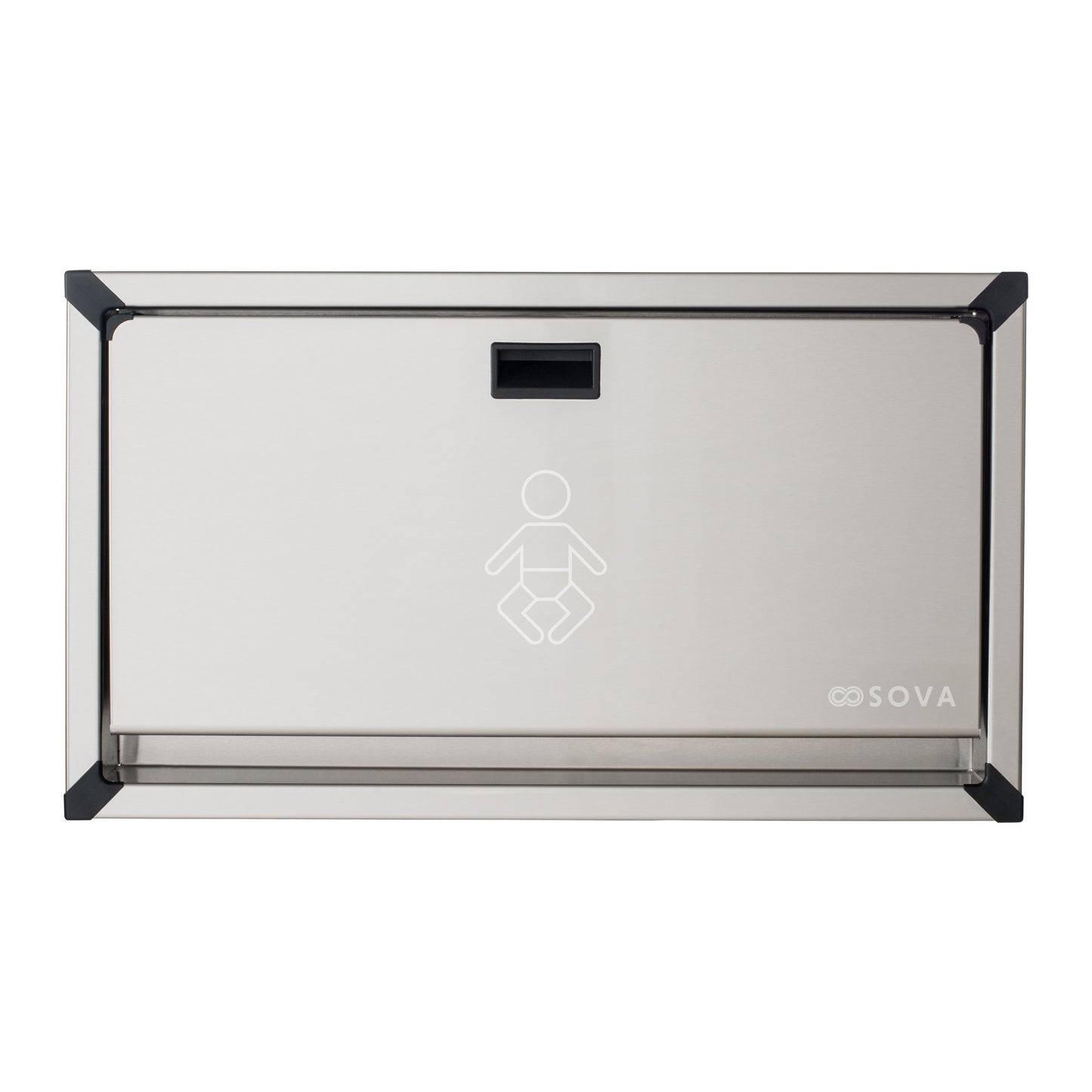 Vantage Horizontal Recessed Mount Stainless Stainless Steel Baby Changing Station