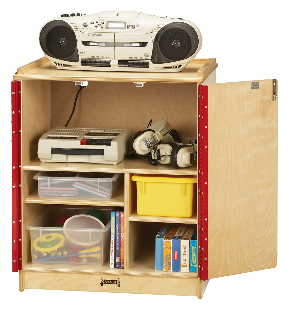 Jonti-Craft Media Cart - No Doors