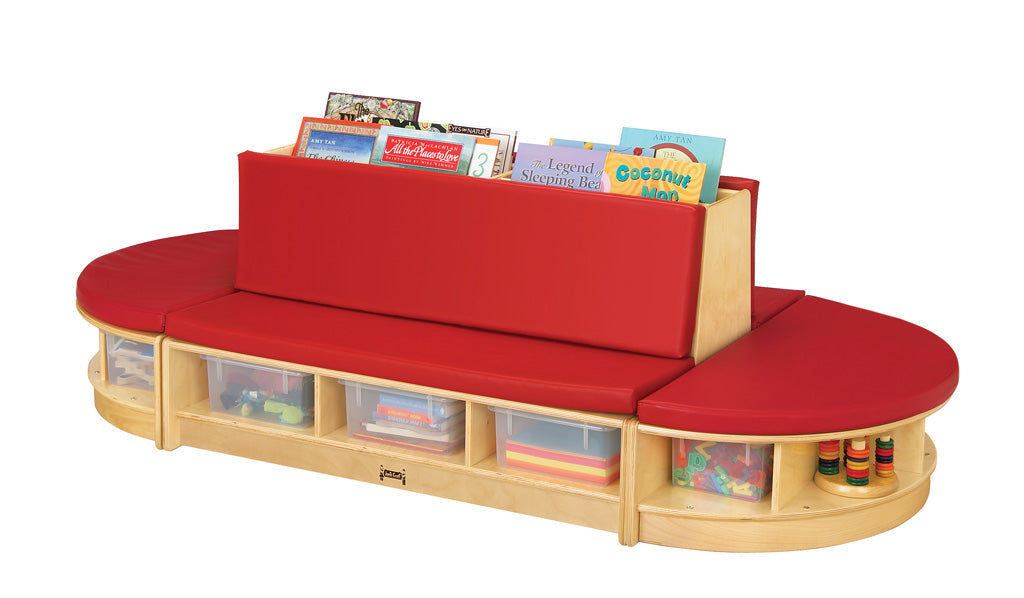 Jonti-Craft Read-a-Round 3 Piece Set - Red