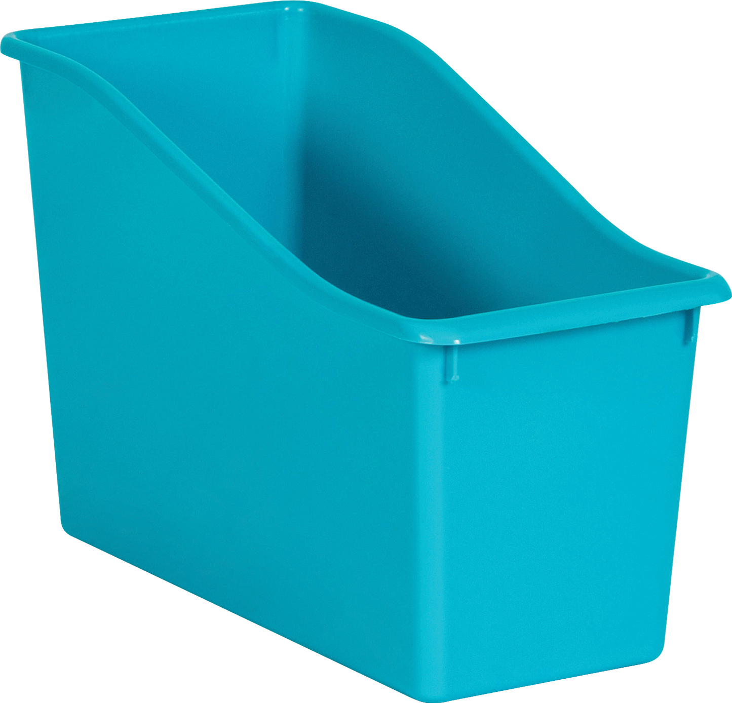 Teal Plastic Book Bin