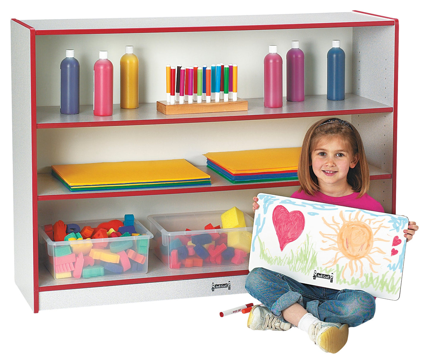 Rainbow Accents Super-Sized Adjustable Bookcase - Black