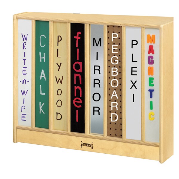 Jonti-Craft 25 Cubbie-Tray Mobile Fold-n-Lock - with Colored Trays