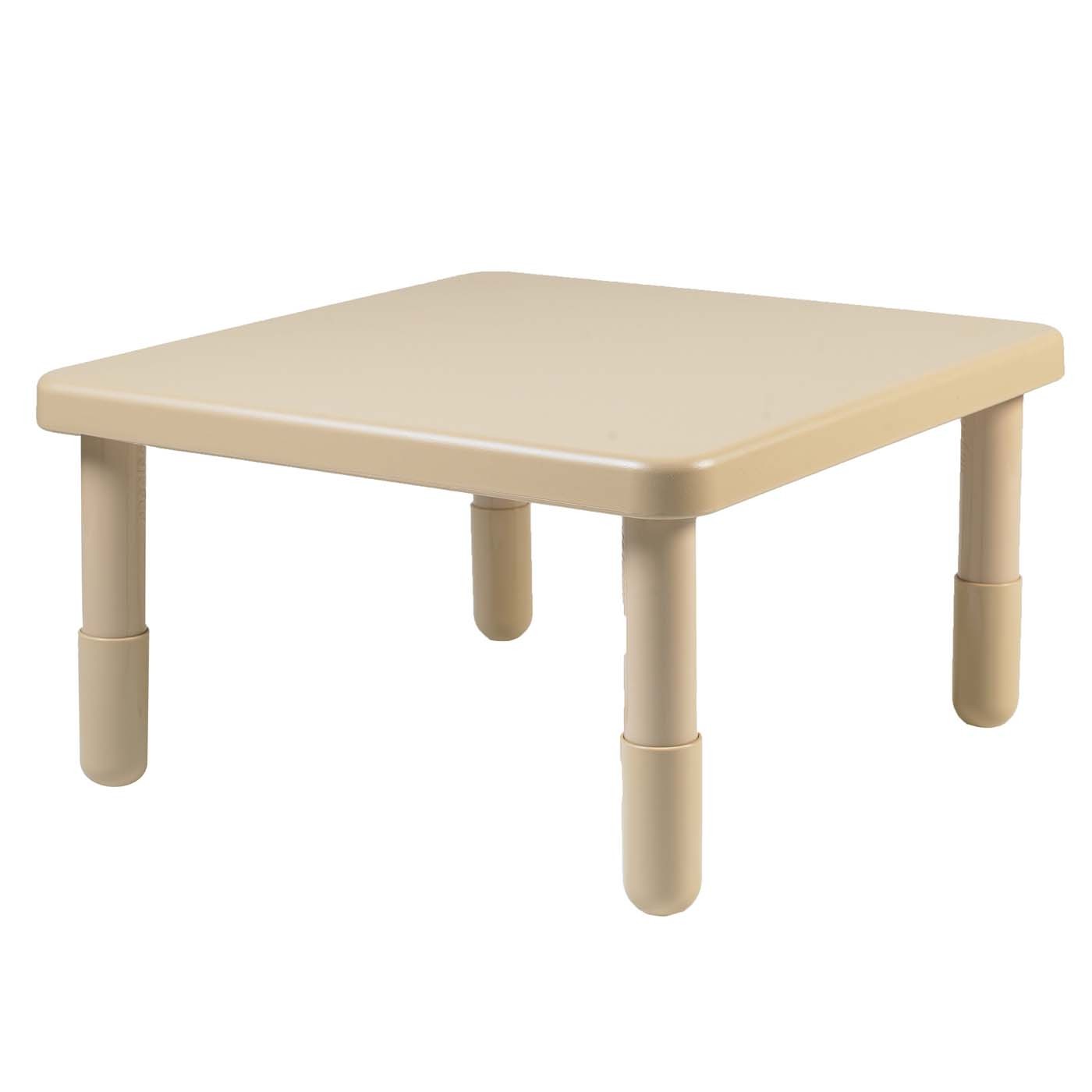 Value Table, 28" Square, 16" inch legs (Natural Tan)