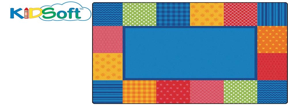 Pattern Blocks Rug (Primary) (6' x 9')