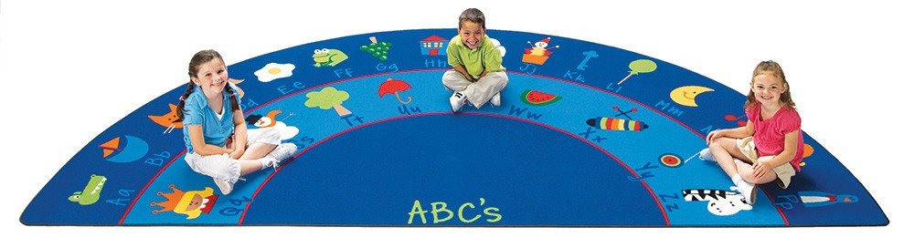 Fun With Phonics Rug (5'10" x 11'8" Semi-Circle)