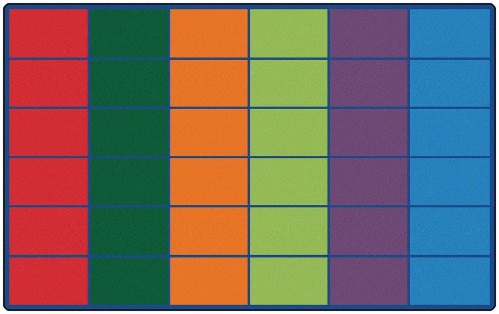 Colorful Rows Seating Rug