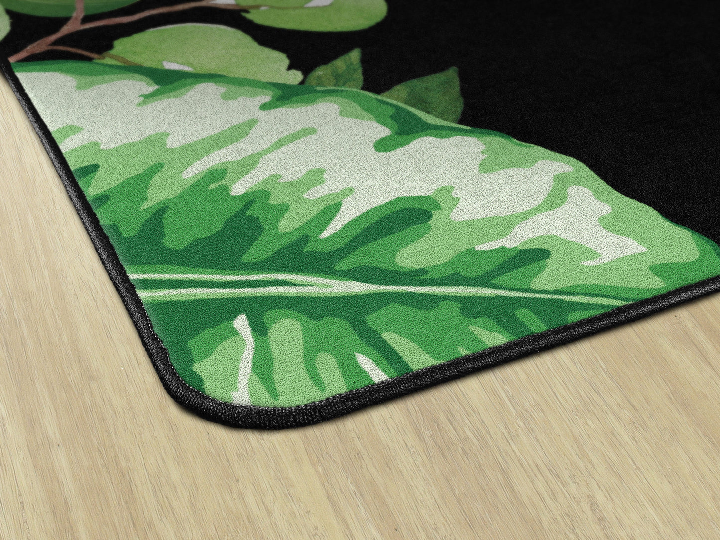Simply Boho Greenery On Black