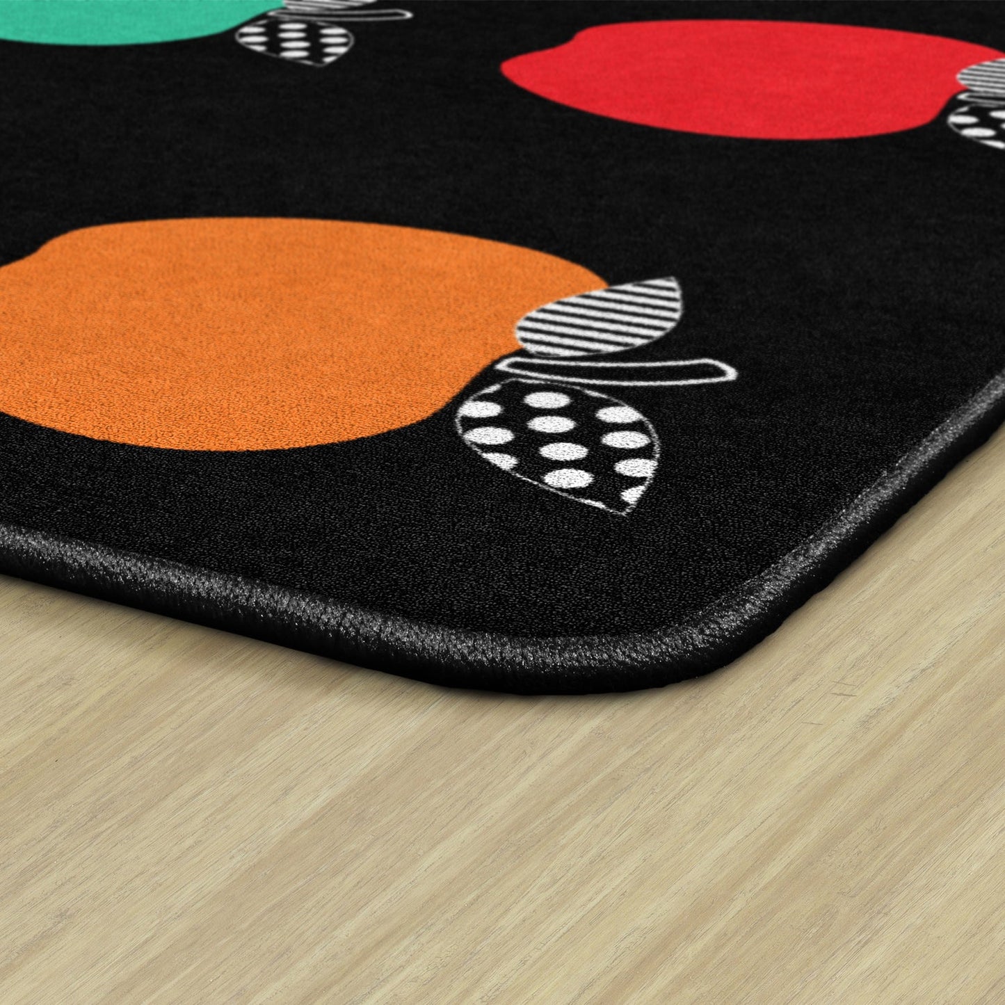 Black White & Stylish Brights Apple Sit Spots