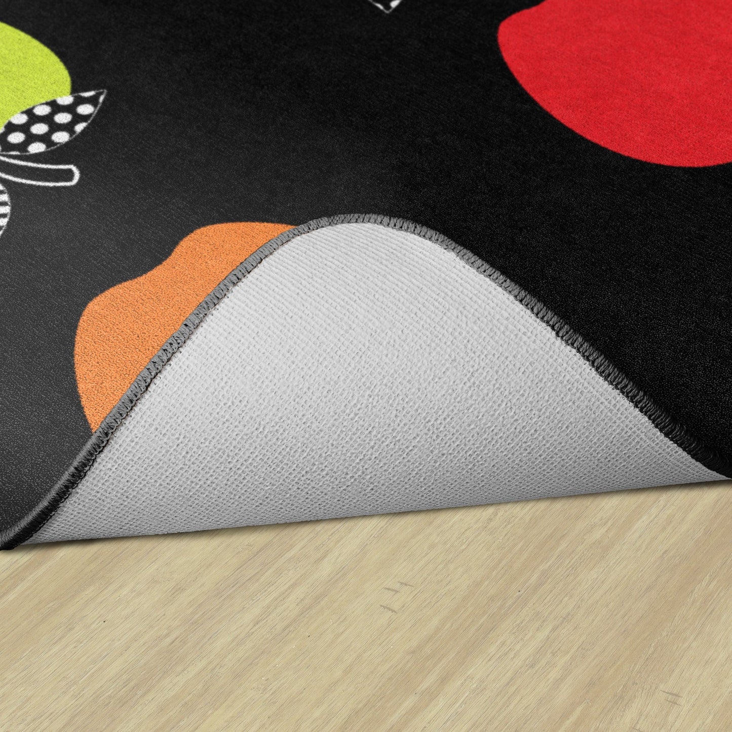 Black White & Stylish Brights Apple Sit Spots
