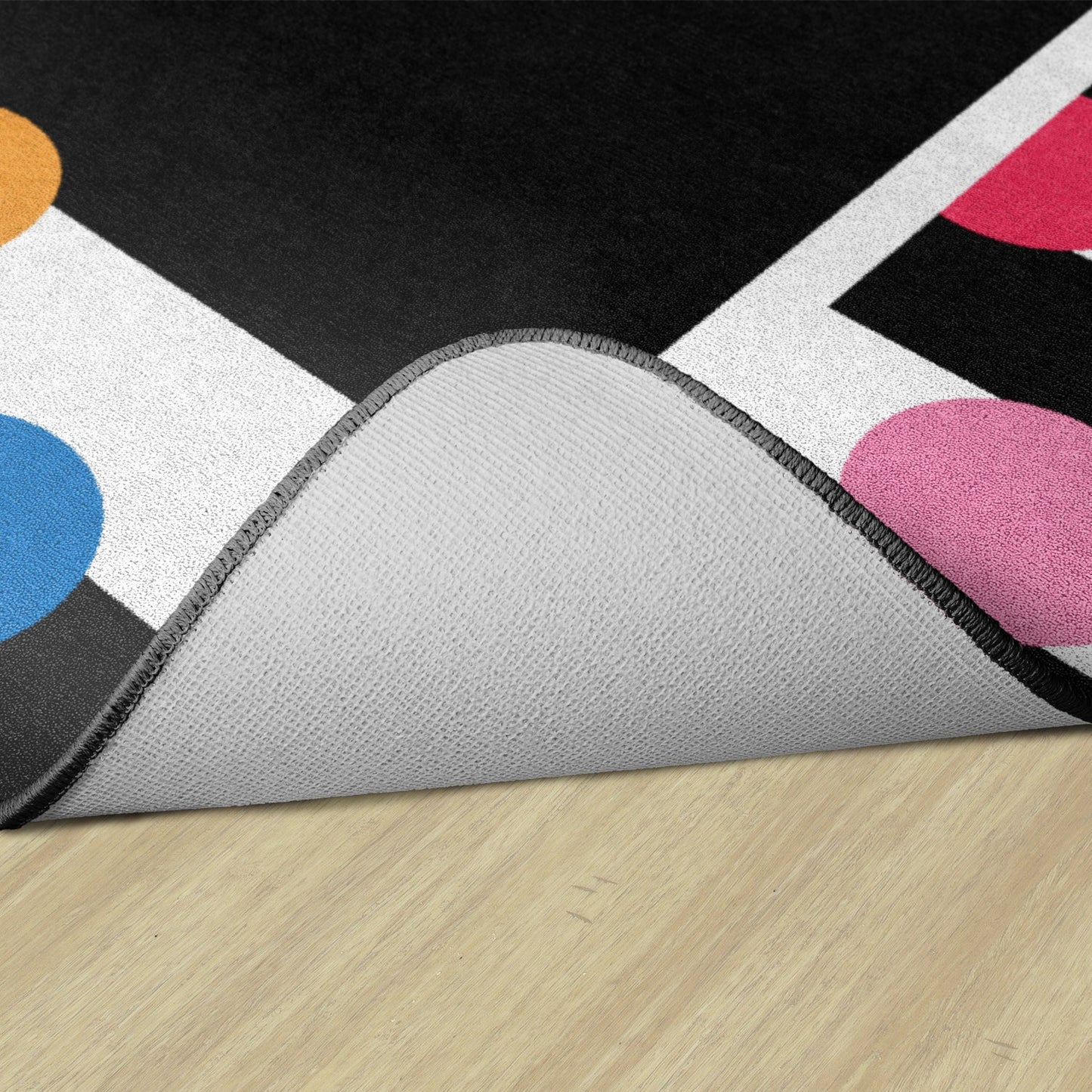 Just Teach Black, White Bright Polka Dot Border