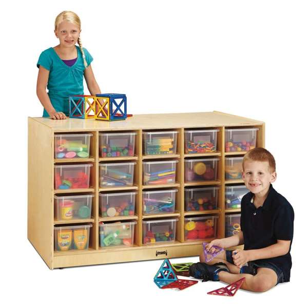 Jonti-Craft Double-Sided Island 40 Cubbie-Tray - without Trays