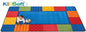 Pattern Blocks Rug Primary Colors 4' x 6'