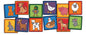 Farm Animal Seating Kit, Set of 12, 16" Squares