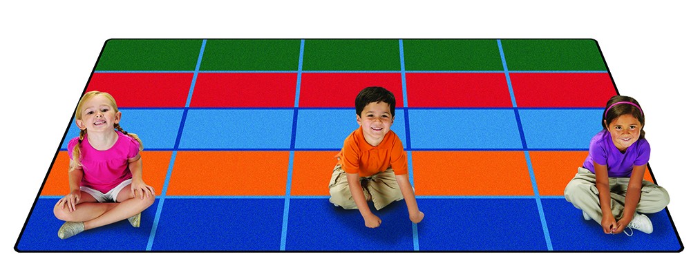 Color Blocks Value Seating Rug PLUS (6' x 9')
