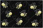 Bees on Black Rug