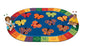 123 ABC Butterfly Fun Rug - 5'5" x 7'8" Oval