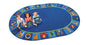 A to Z Animals! Rug - 6'9" x 9'5" Oval