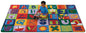 Toddler Alphabet Blocks Rug 6' x 9' Rectangle