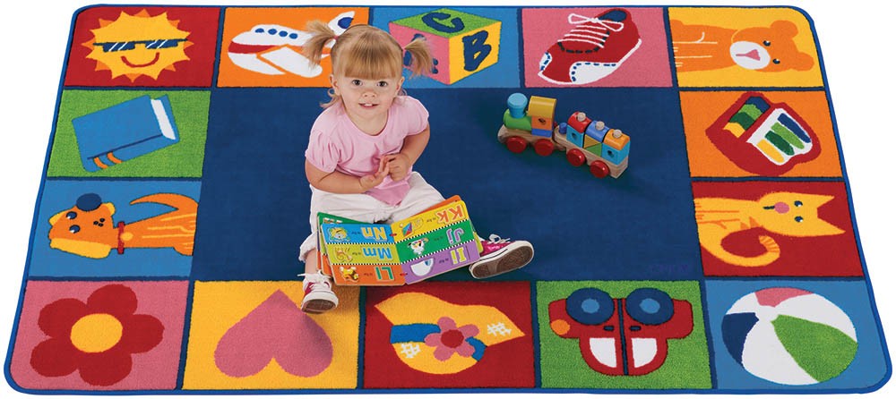 Toddler Blocks Rug (4' x 6' Rectangle)