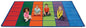Colorful Rows Seating Rug
