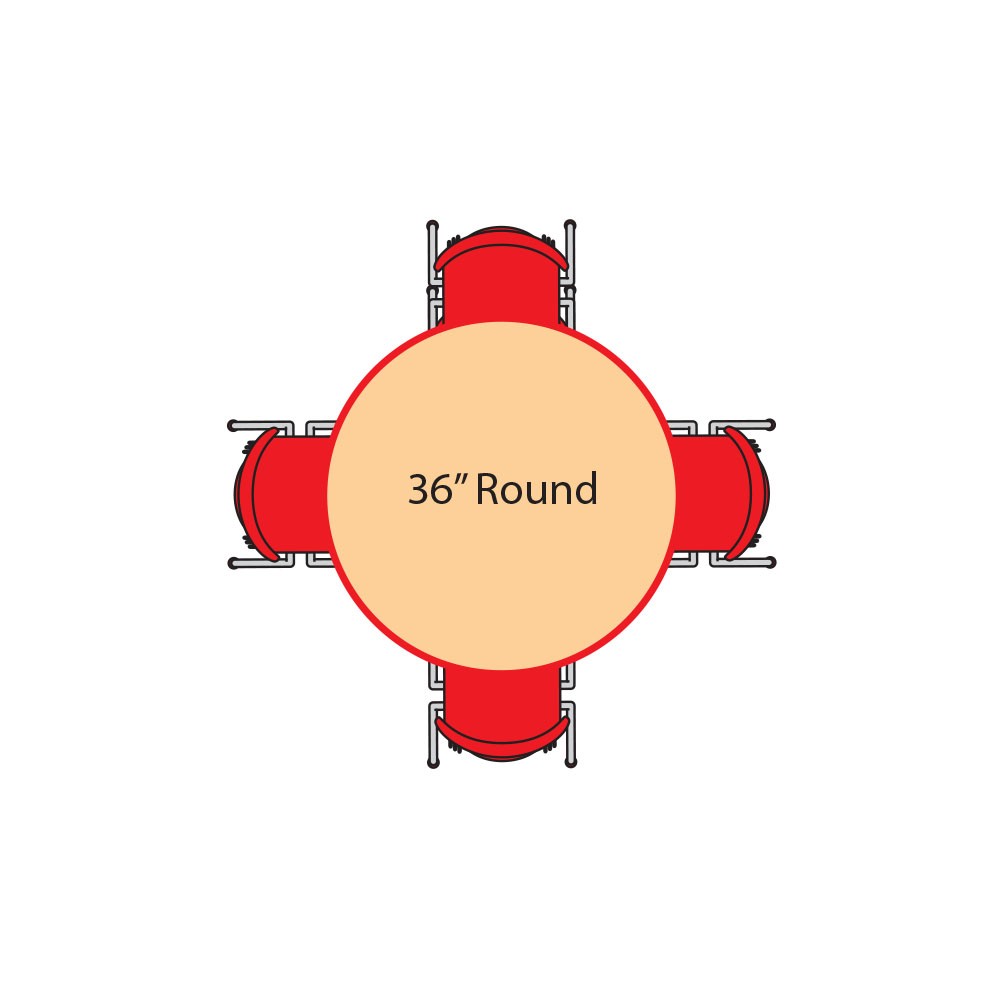 Adjustable Activity Table, Round, 17"-25"H, (36")