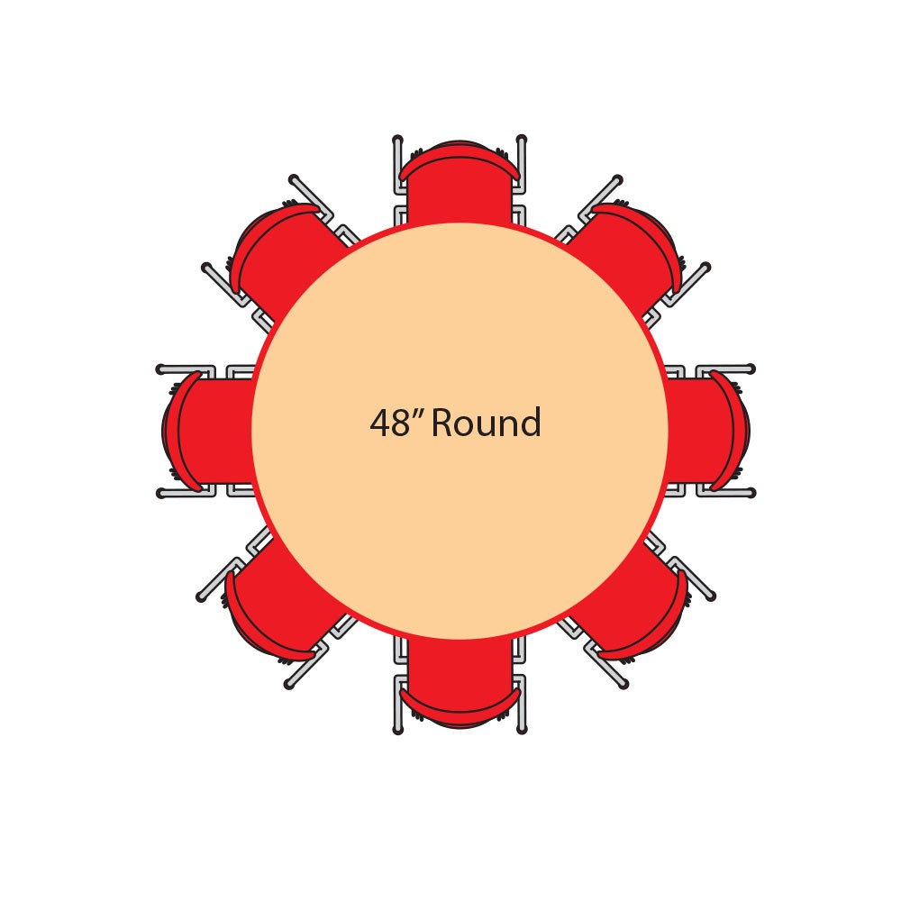 Adjustable Activity Table (Round) 22"-30"H, (48")