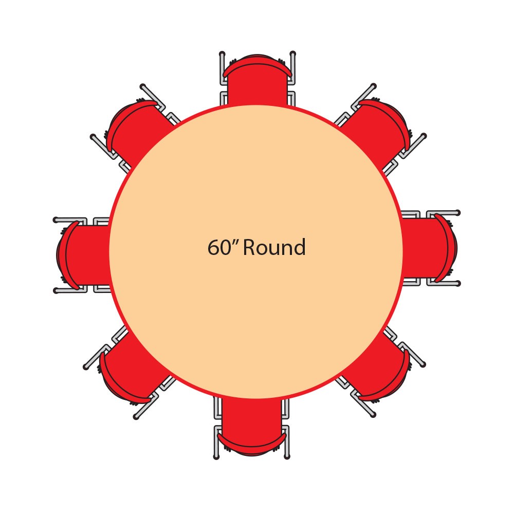 Adjustable Activity Table (Round), 22"-30"H, (60")