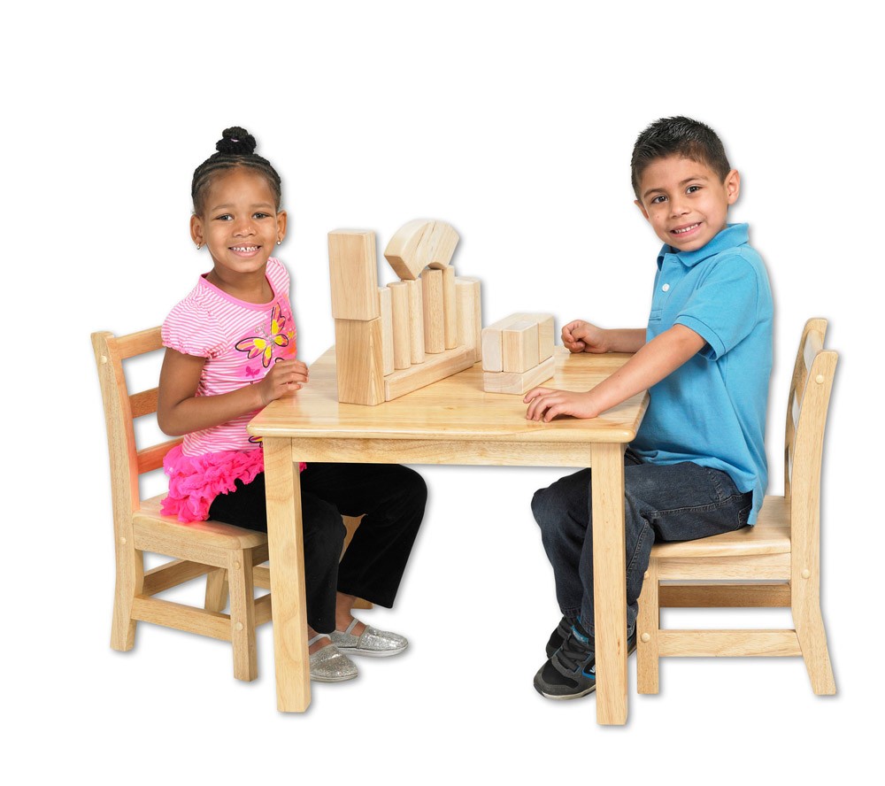 Hardwood Table (Square) 24" x 24", (18" Legs)