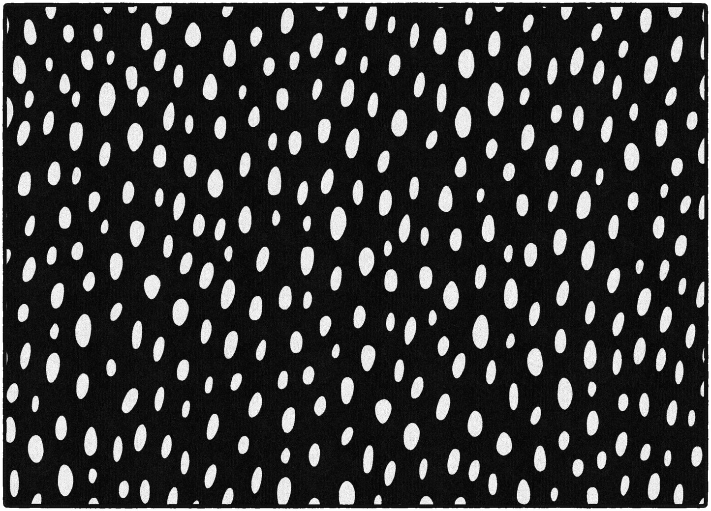 Black And White Spotty Rug