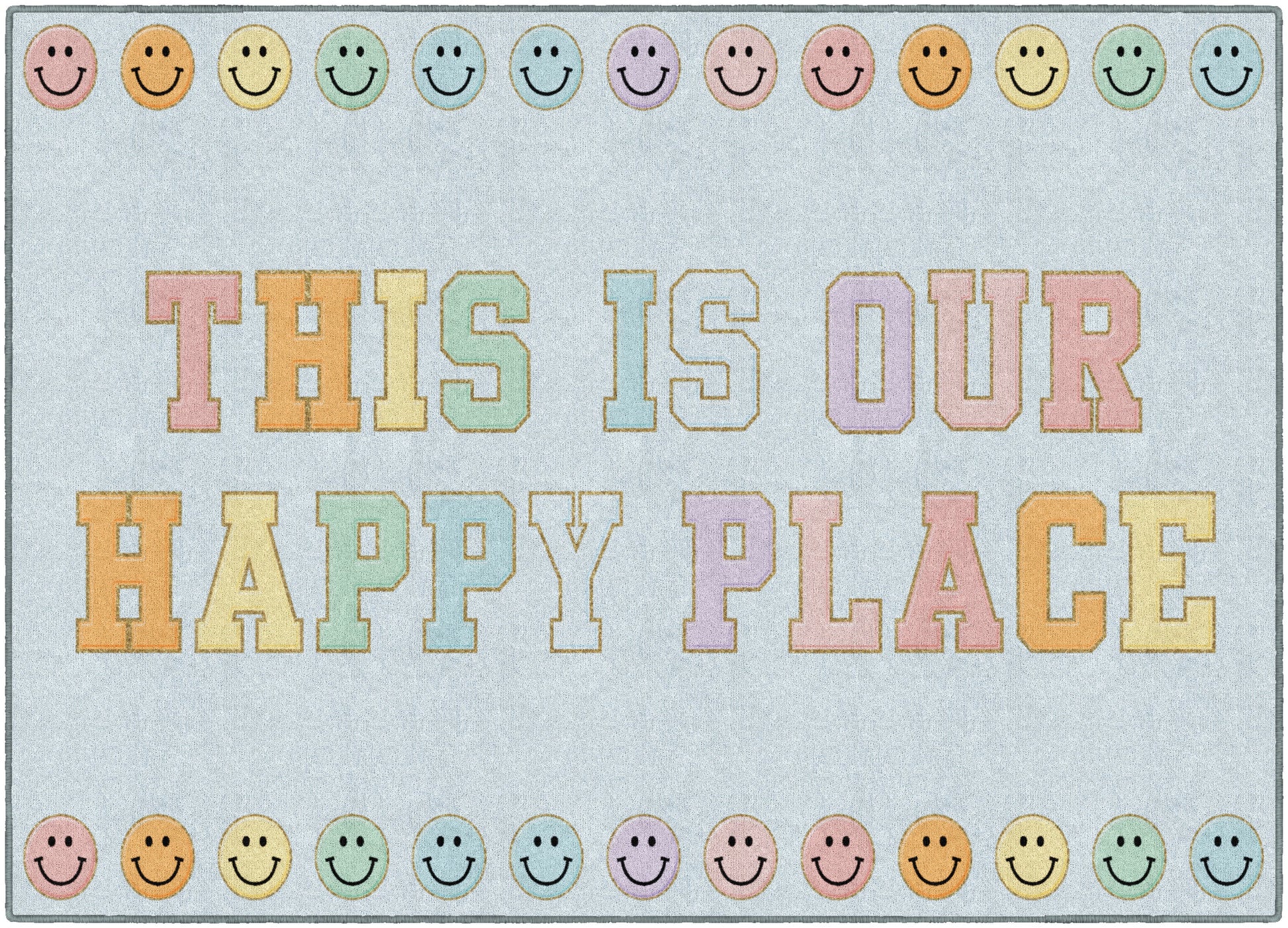 This Is Our Happy Place On Blue Rug