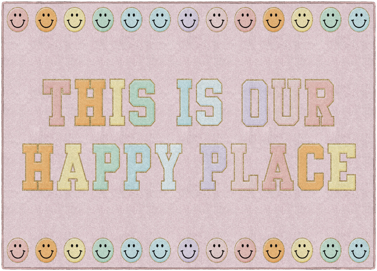 This Is Our Happy Place On Pink Rug