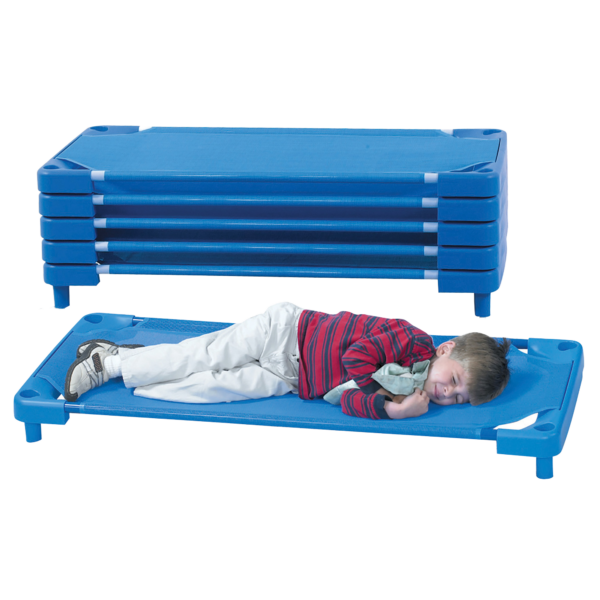 Preschool Cots – Low-Profile Stackable Daycare Cots for Toddlers & Kids – Durable Rest Time Solution for Classrooms