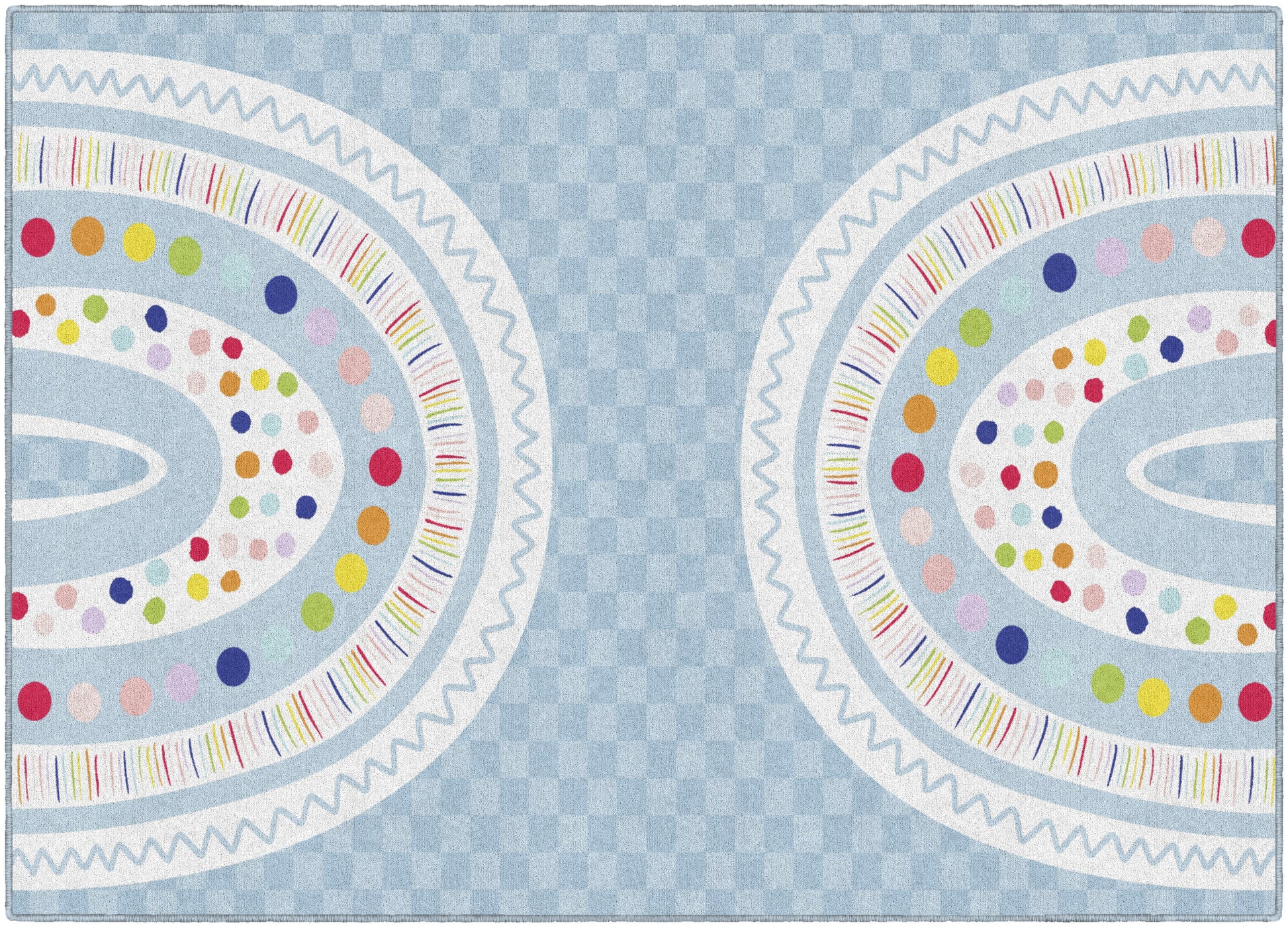 Double Boho Rainbow Rug