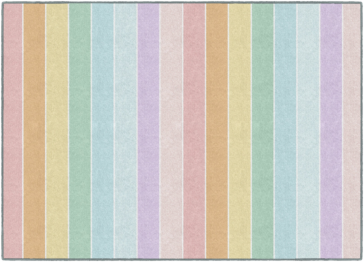 Pastel Rainbow Stripe Rug