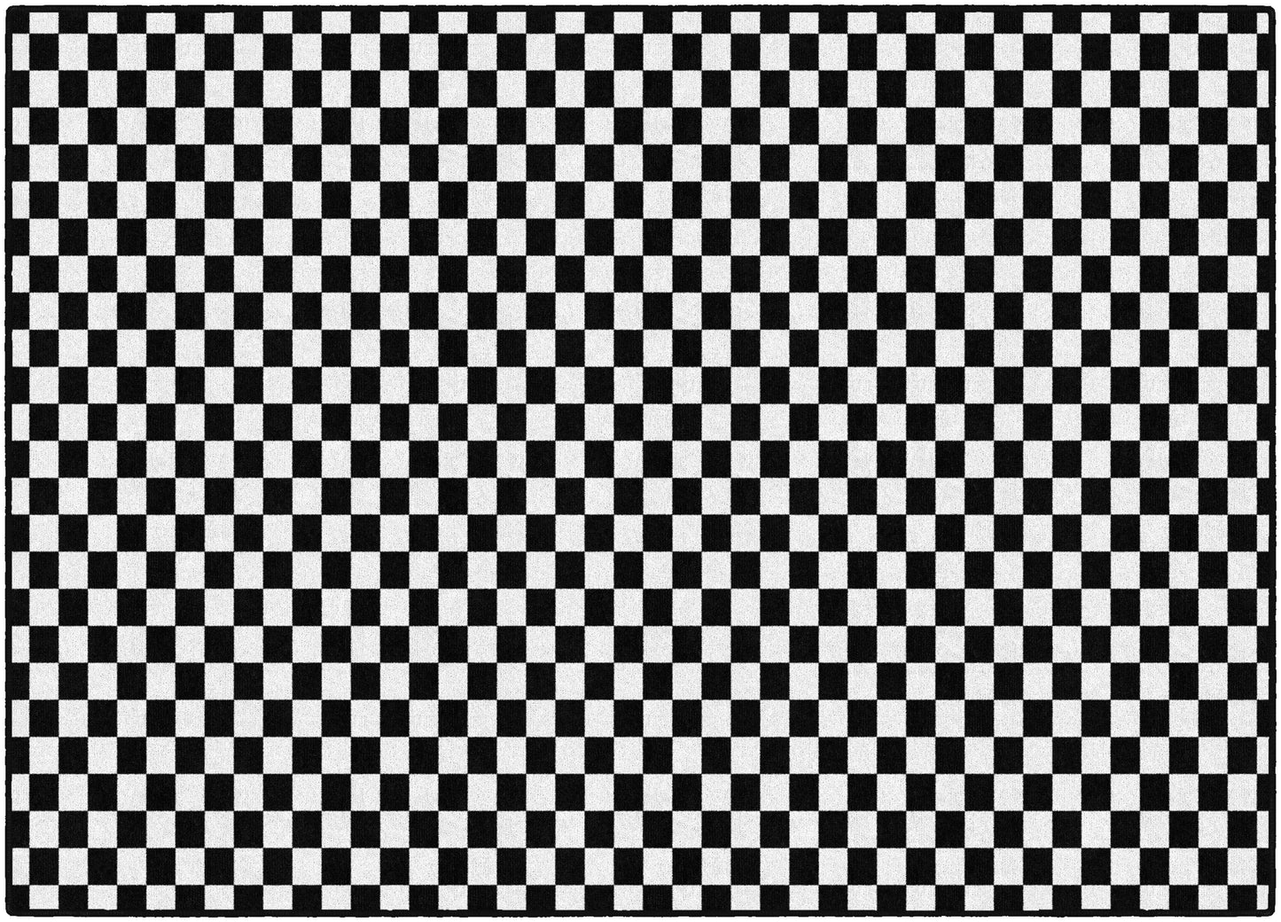 Black & White Checkerboard Rug