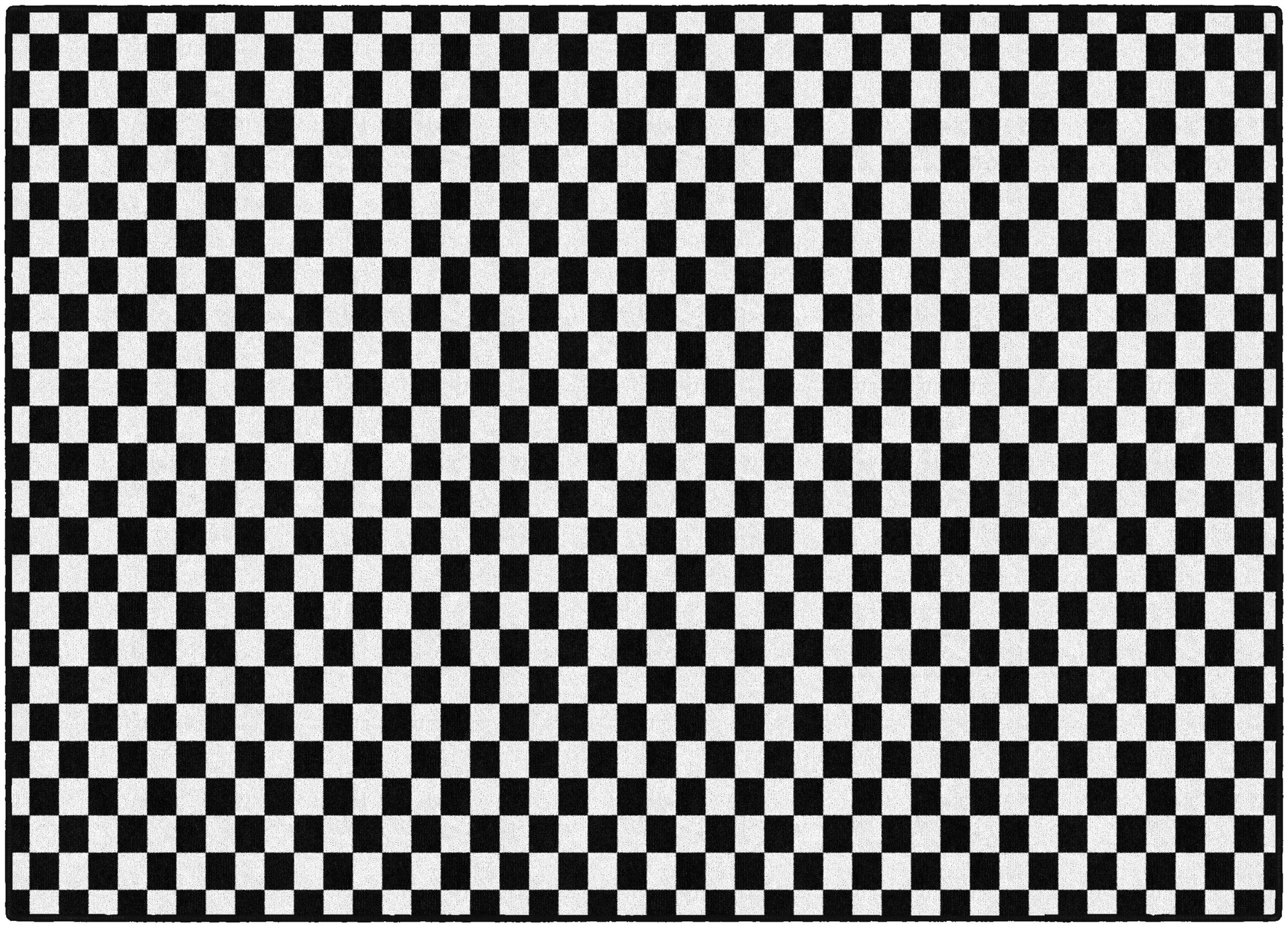 Black & White Checkerboard Rug