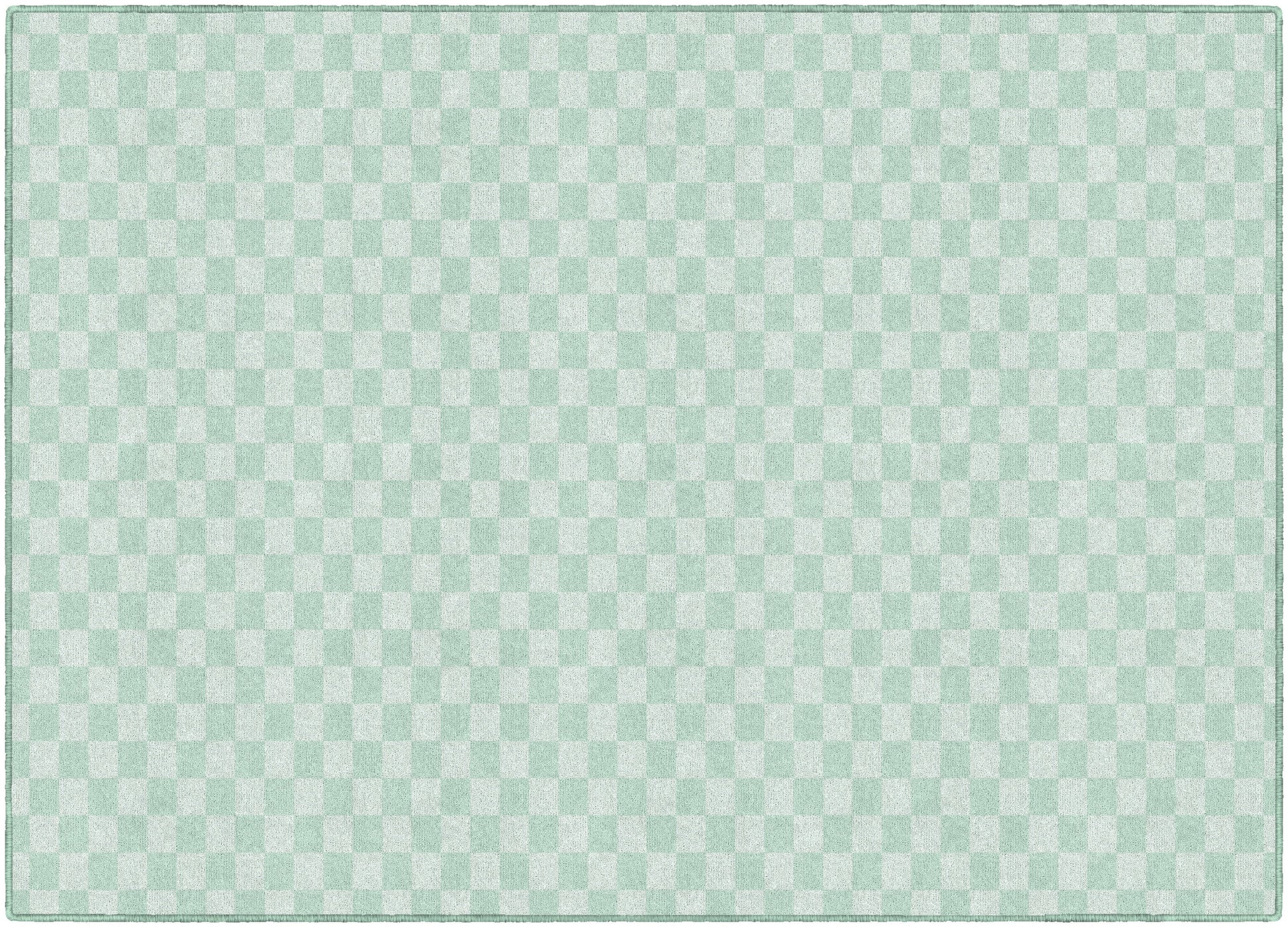 Mint Checkerboard Rug