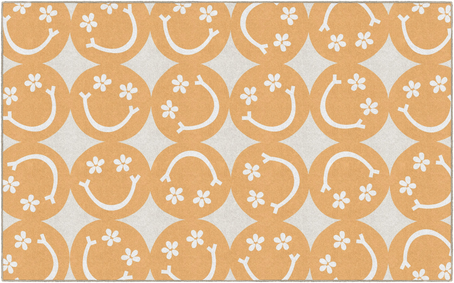 Good Vibes Large Happy Faces Rug