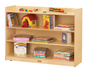 Jonti-Craft Adjustable Mobile Straight-Shelf with Lip