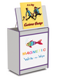 Rainbow Accents Big Book Easel - Magnetic Write-n-Wipe - Purple