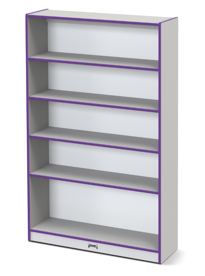 Rainbow Accents Tall Bookcase - Purple