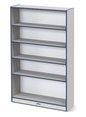 Rainbow Accents Tall Bookcase - Navy