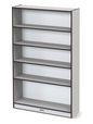 Rainbow Accents Tall Bookcase - Black