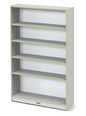 Rainbow Accents Tall Bookcase - Key Lime Green