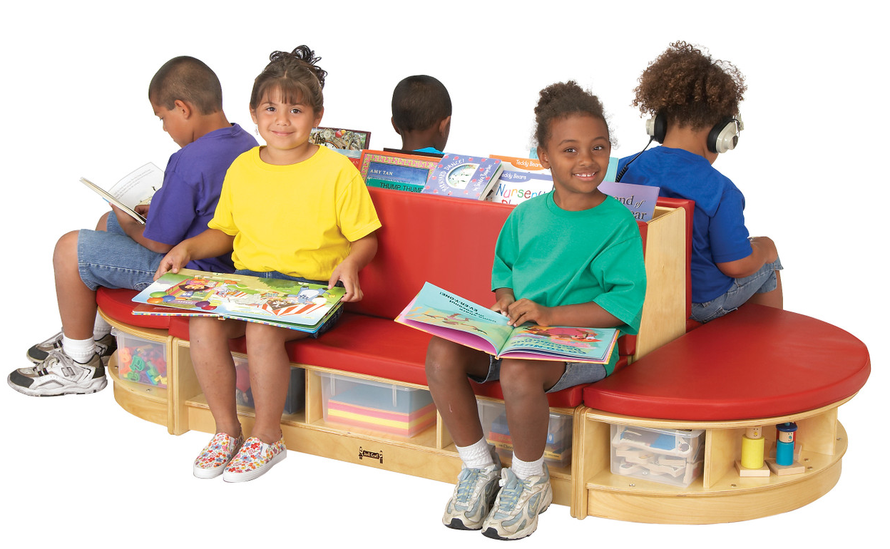Jonti-Craft Read-a-Round 3 Piece Set - Red