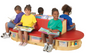 Jonti-Craft Read-a-Round 3 Piece Set - Red