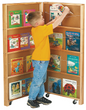 Jonti-Craft Mobile Library Bookcase - 2 Sections