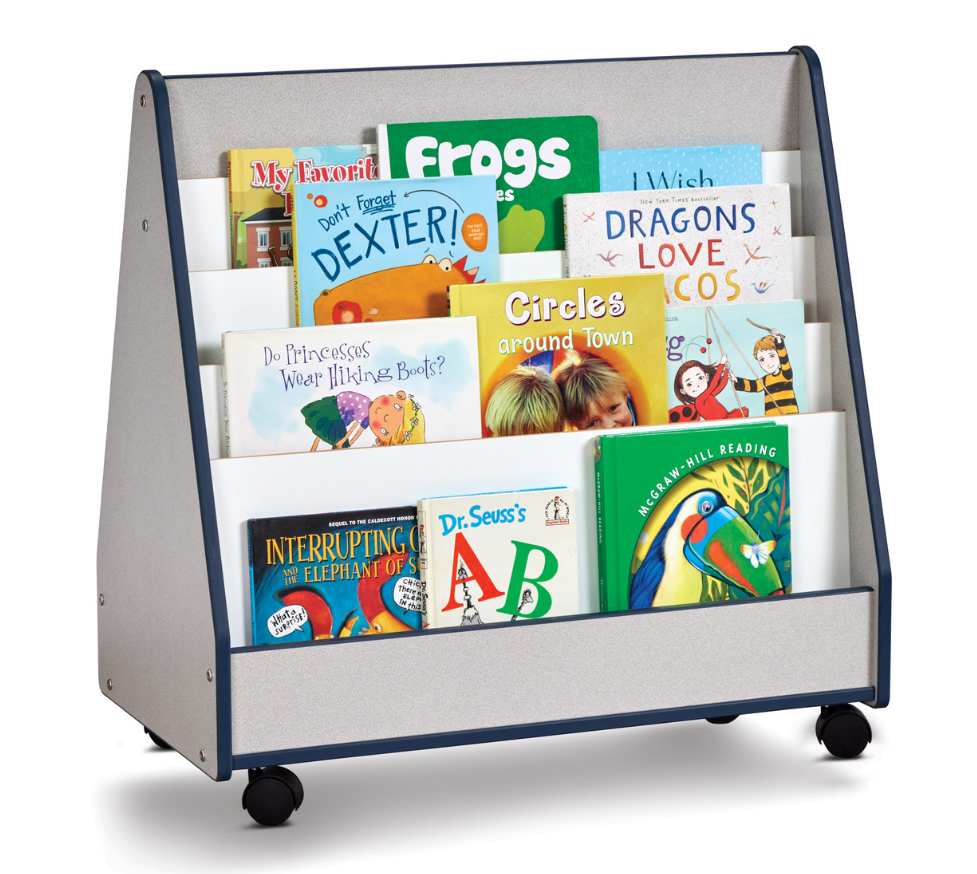 Rainbow Accents Double Sided Pick-a-Book Stand - Mobile - Navy